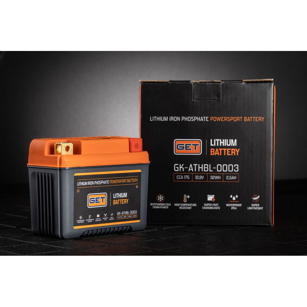 Lithium Battery for dirt bikes 2,5 Ah - 175 A CCA - Grafite Offroad