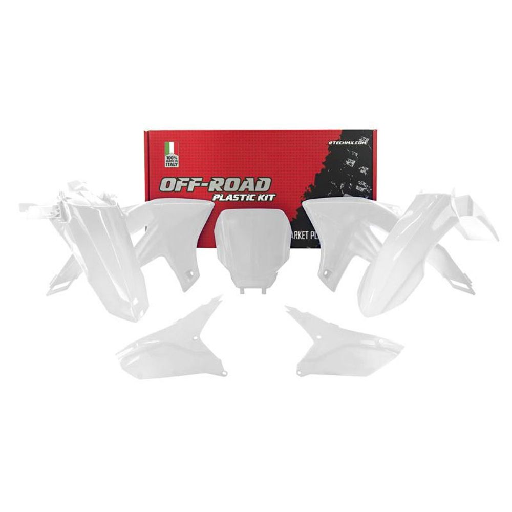 Plastics Kit 5 Pcs Yz White Yamaha - Grafite Offroad