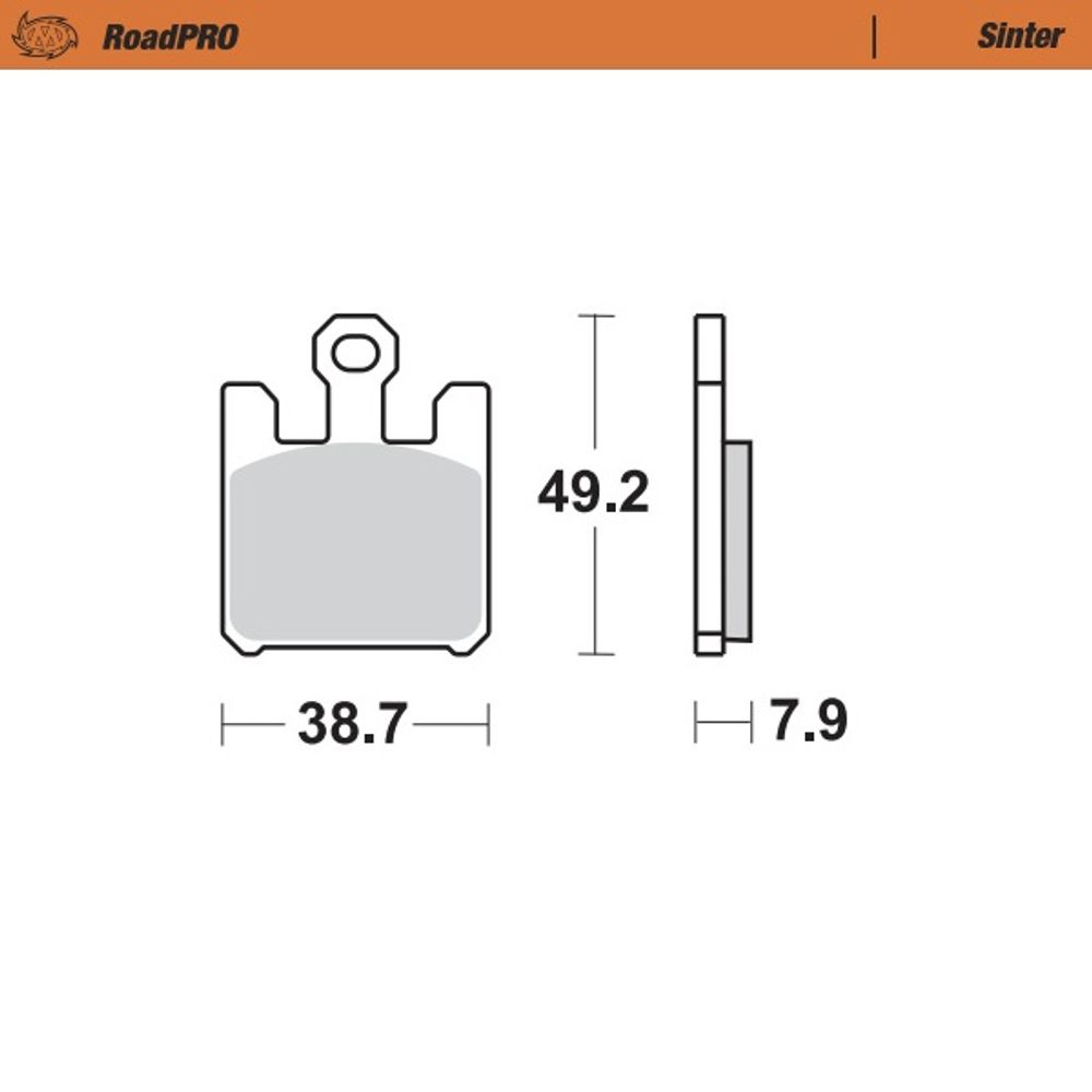 Brake Pads Roadpro Sinter - Front - Grafite Offroad