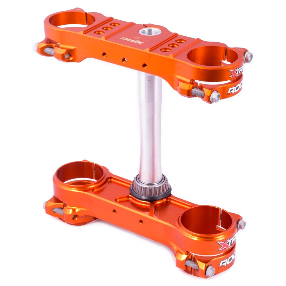 Xtrig Triple Clamp Rocs-tech Fixed Off-set 20 Mm Ktm Exc / Exc-f 125/500 Orange - Grafite Offroad