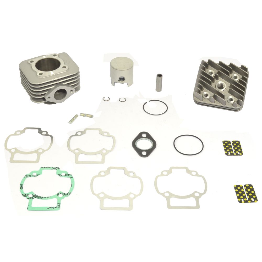 Big Bore Cylinder Kit With Head Ø 47,6 mm, 70 cc, Pin Ø 12 mm, Flat Head Piston - Grafite Offroad