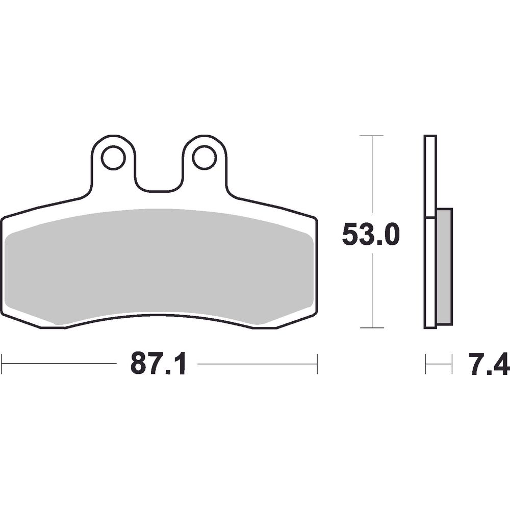 Street Brake Pads | Organic Standard | Front - Ecer90