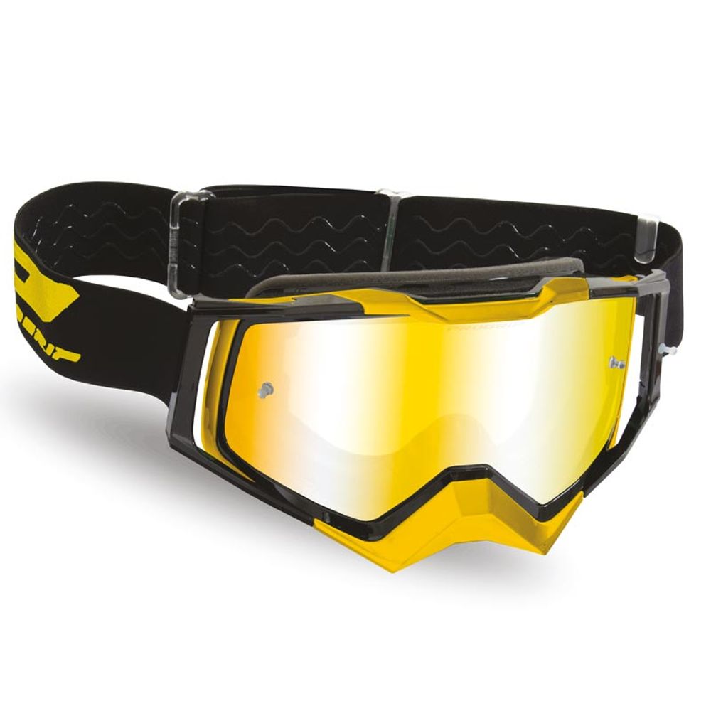 Progrip 3309 Gafas Rapid - Lente multicapa de espejo - Gris/oro/negro - Lente oro