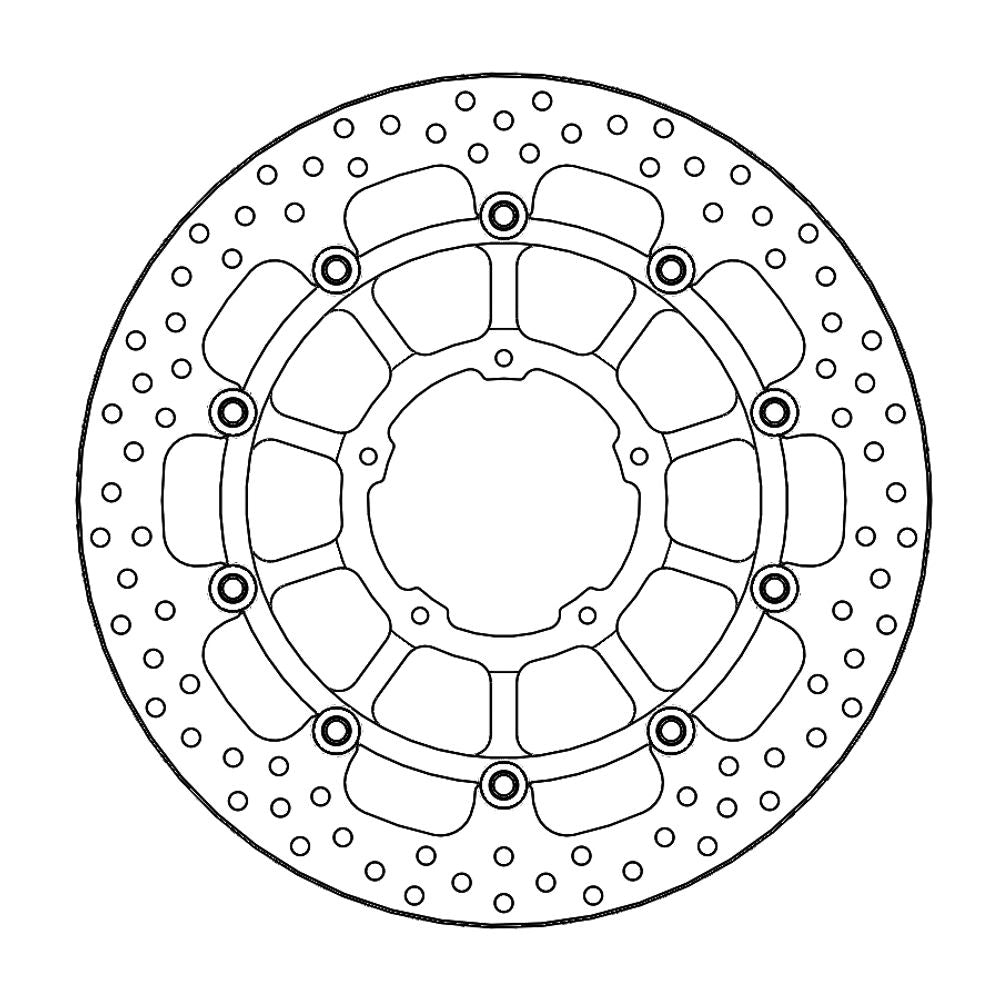 Brake Disc Road Halo - Floating - Front - Honda: Cbr1000rr-r Fireblade / Fireblade Sp 2020> - Grafite Offroad