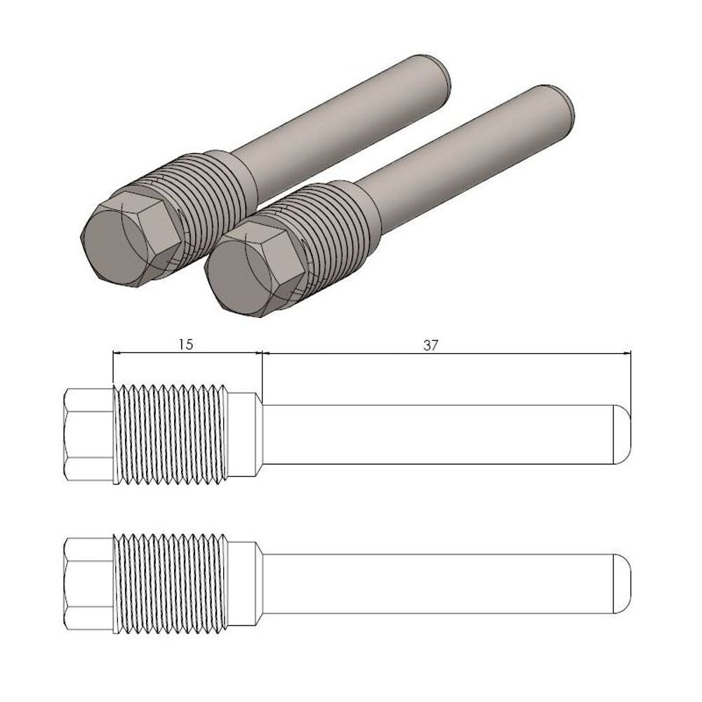 Moto-master Brake Pad Pin for Sx85/tc85 Caliper - Grafite Offroad