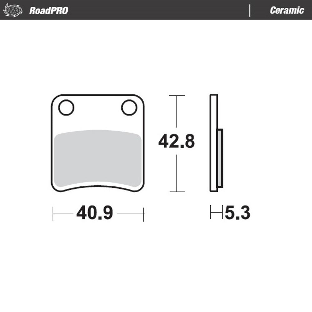 Brake Pads Roadpro Ceramic - Rear - Grafite Offroad