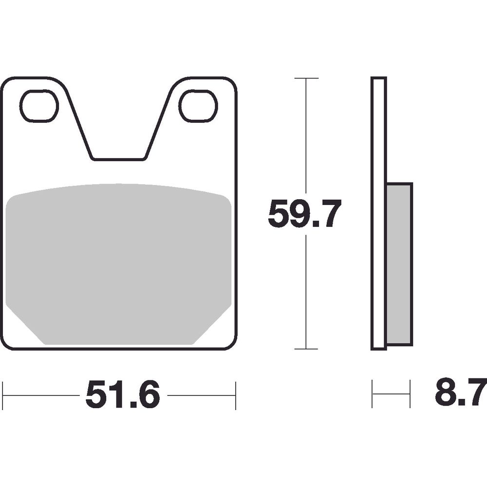 Street Brake Pads | Organic Standard | Rear - Ecer90