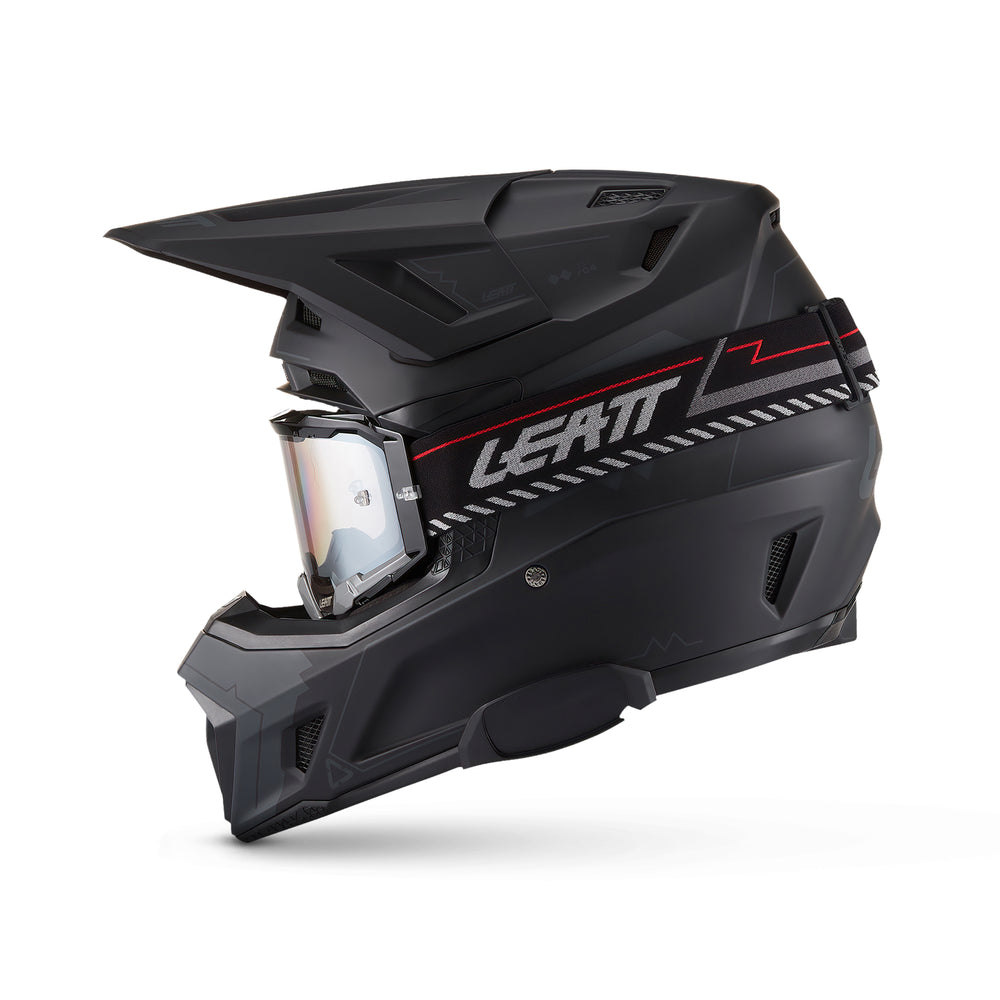 Helmet Kit Moto 7.5 Cardo Leatt - Grafite Offroad