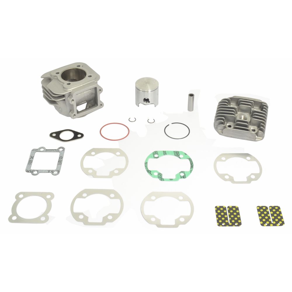 Big Bore Cylinder Kit With Head Long Stroke Ø 47,6 mm, 80 cc, Pin Ø 12 mm - Grafite Offroad