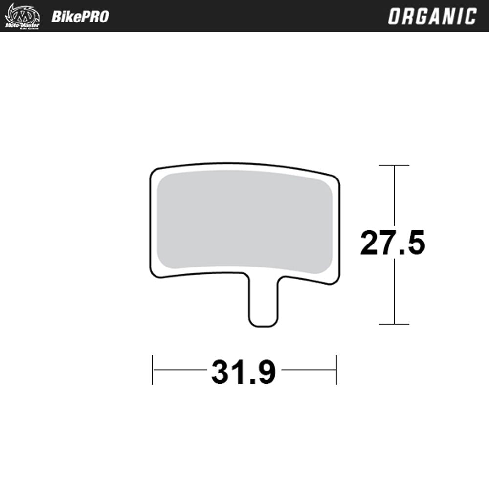 Brake Pad Bicycle Organic - Hayes Stroker Trail - Grafite Offroad