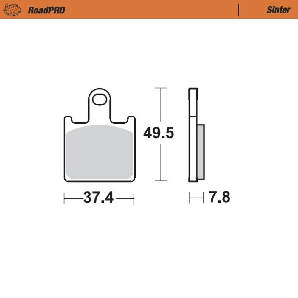 Brake Pads Roadpro Sinter - Front - Grafite Offroad