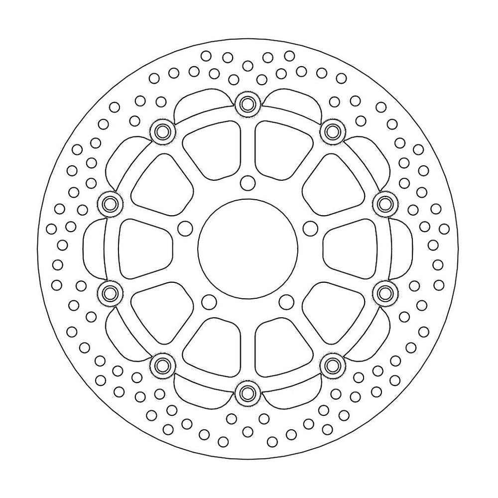 Brake Disc Road Halo - Floating - Front - Suzuki: Gsx 600-750, Sv 650 - Grafite Offroad