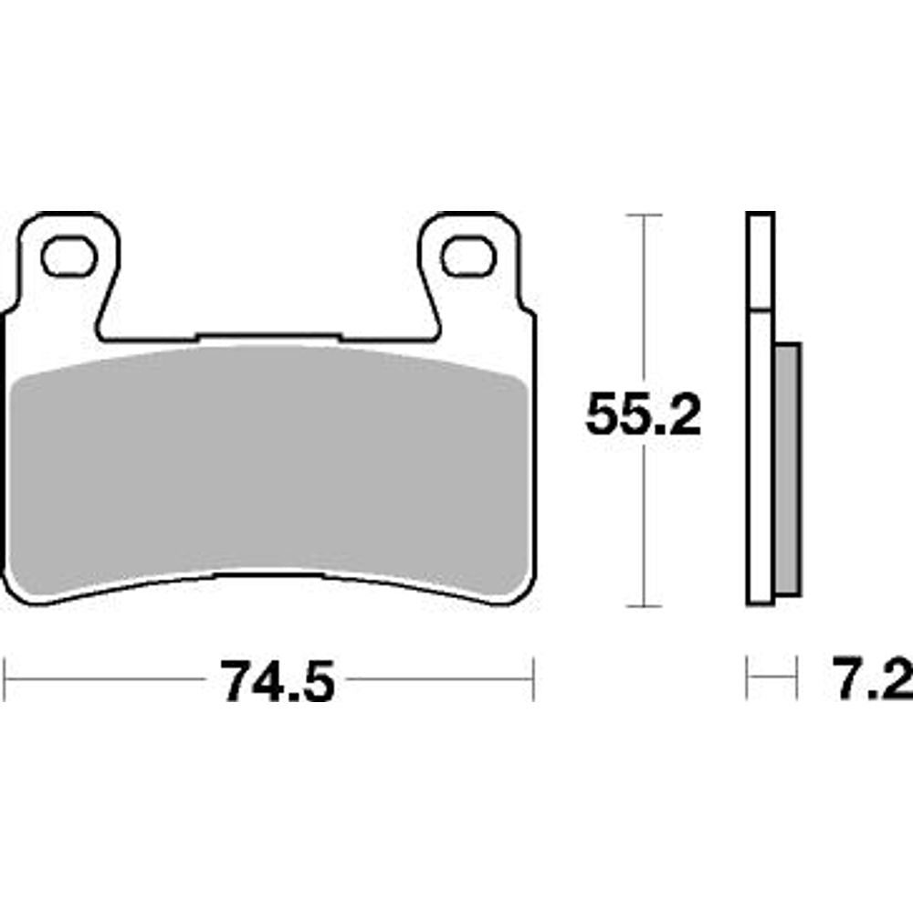 Street Brake Pads | Organic Standard | Front - Ecer90