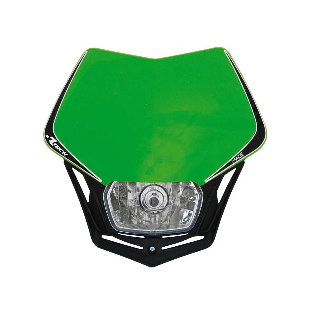 V-face Headlight Green-black Universal - Grafite Offroad