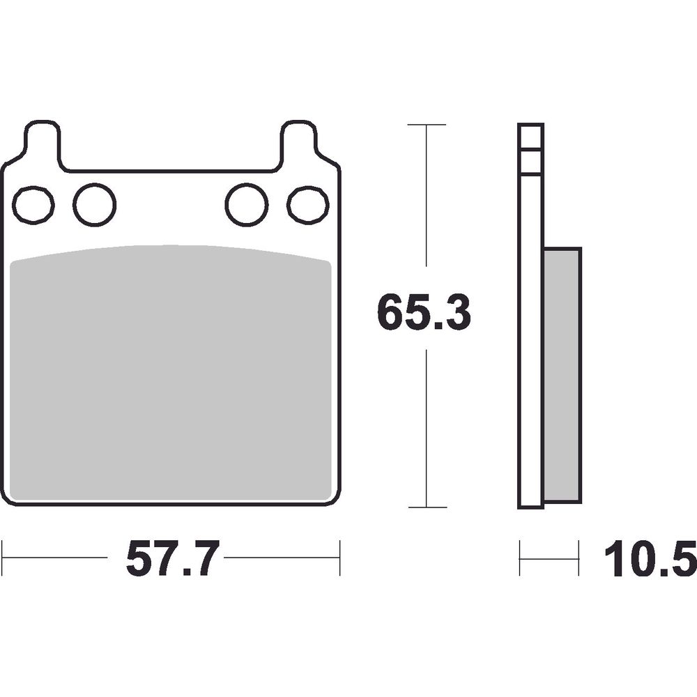 Street Brake Pads | Organic Standard | Rear - Ecer90