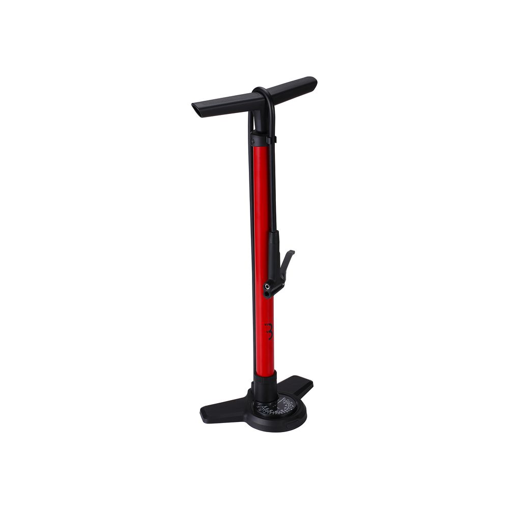 Floor Pump Airboost - 3 Gauge - Dualhead 3.0 - Red - Grafite Offroad