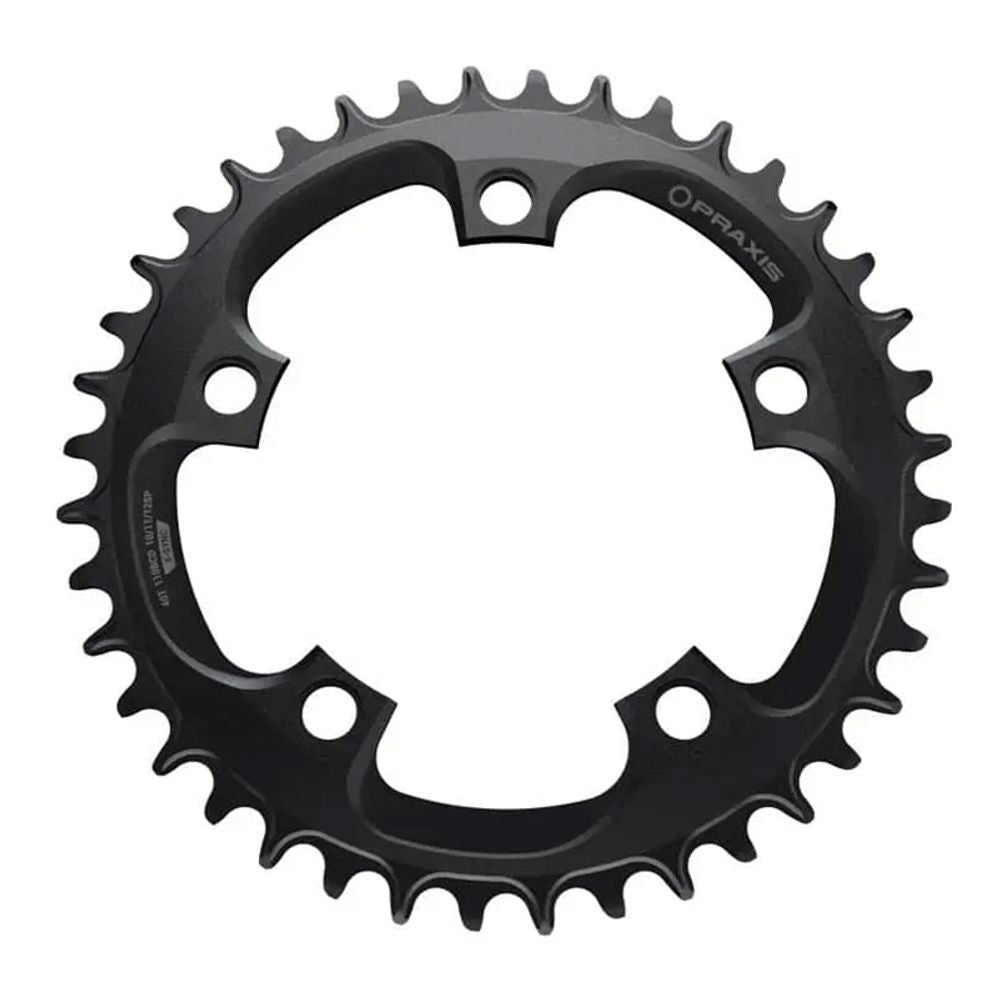 Road Chainring - Narrow Wide - 40t - 5x 110bcd - Black - 1x 10/11/12sp - Grafite Offroad