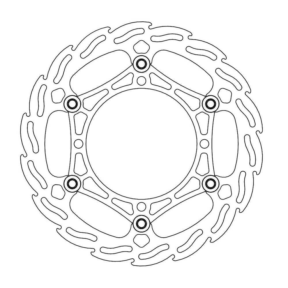 Brake Disc Off-road Flame Enduro - Front - Ø260mm - Floating - Suzuki - Grafite Offroad