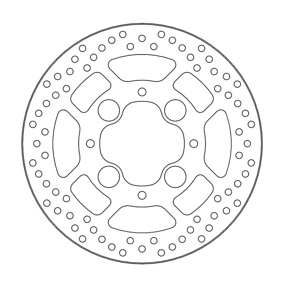 Brake Disc Road Halo - Rear - Honda: Cb1000r/abs, Vfr800/abs - Grafite Offroad