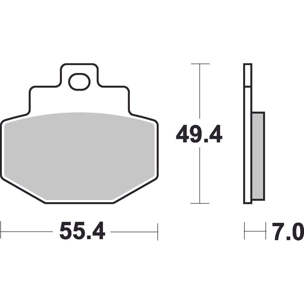 Scooter Brake Pads | Organic Standard | Rear - Ecer90