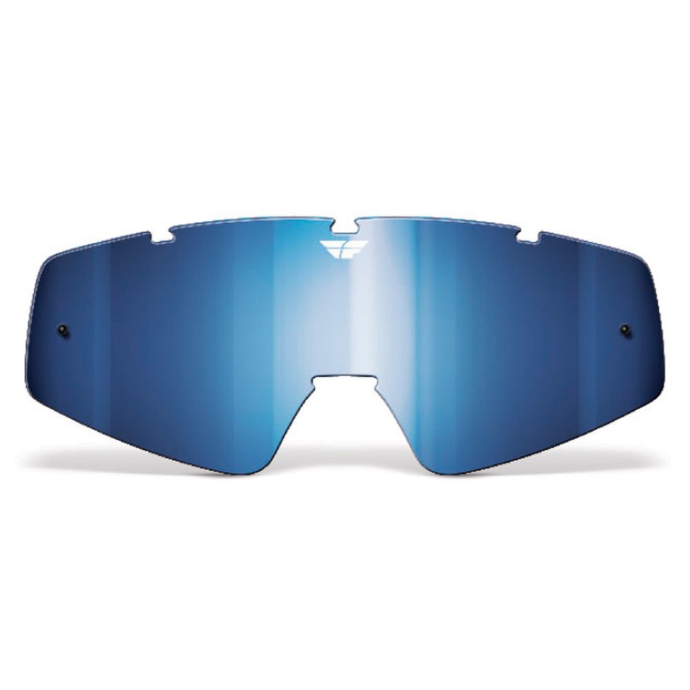 Fly Lens Blue/chrome with Tear Off Pins - Grafite Offroad