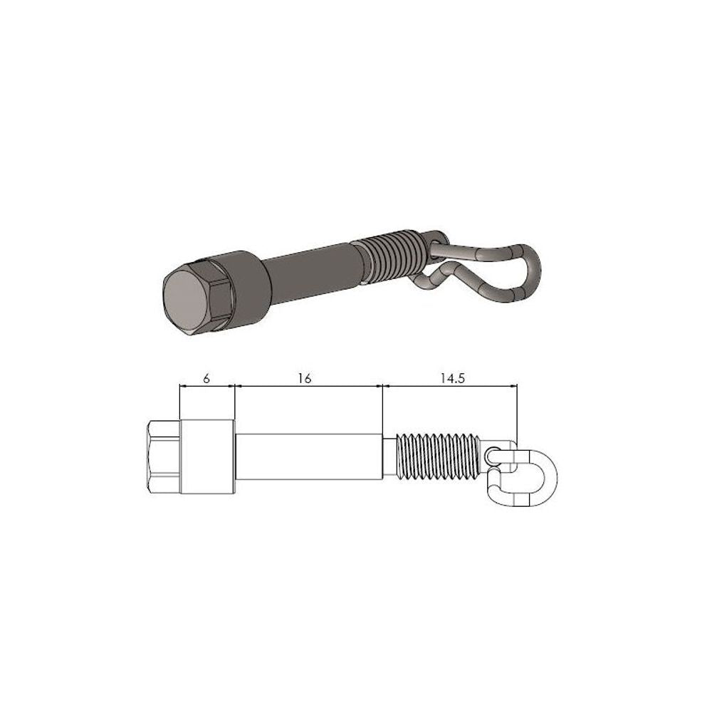 Moto-master Brake Pad Pin - Grafite Offroad