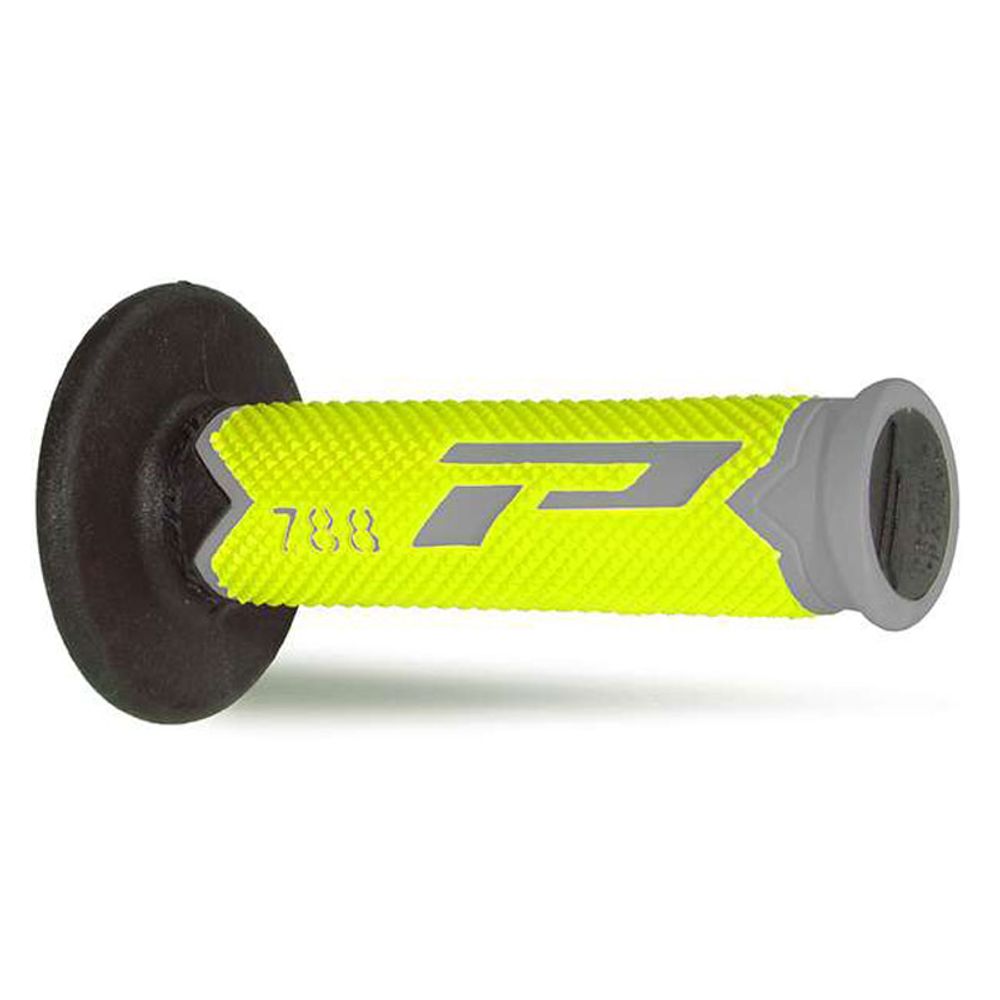 Grips Progrip 788 Mm 22/25 - Triple Density - Grey/fluo Yellow/black