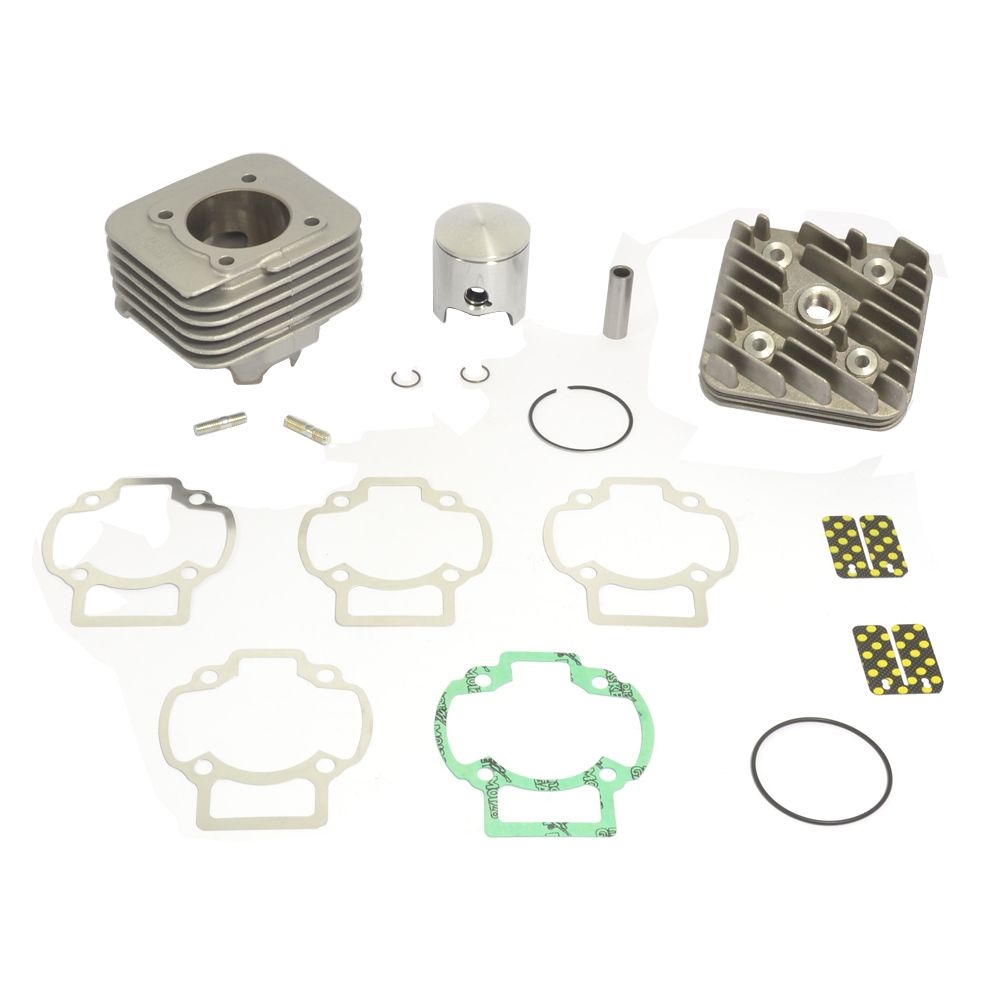 Big Bore Cylinder Kit With Head Ø 47,6 mm, 70 cc, Pin Ø 12 mm, Domed Head Piston - Grafite Offroad