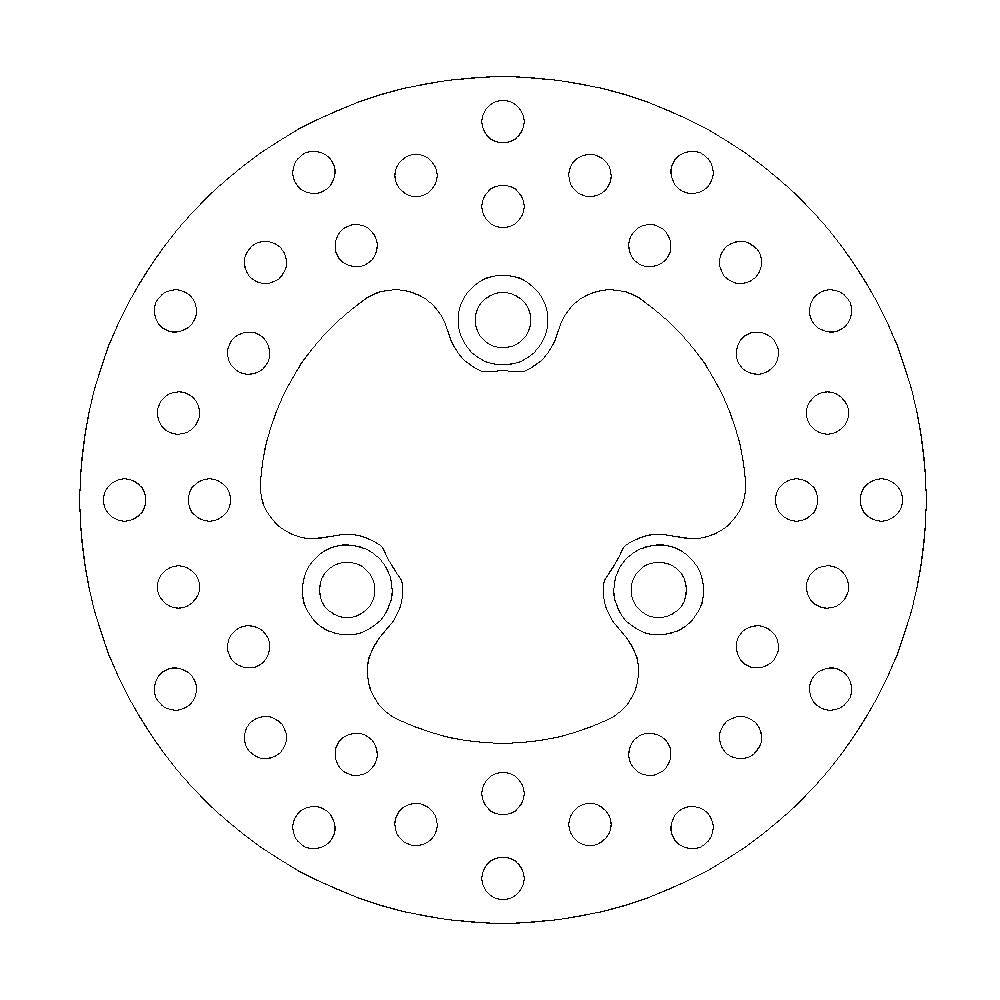Brake Disc Atv Halo - Front - Suzuki: Lt-r450 - Grafite Offroad