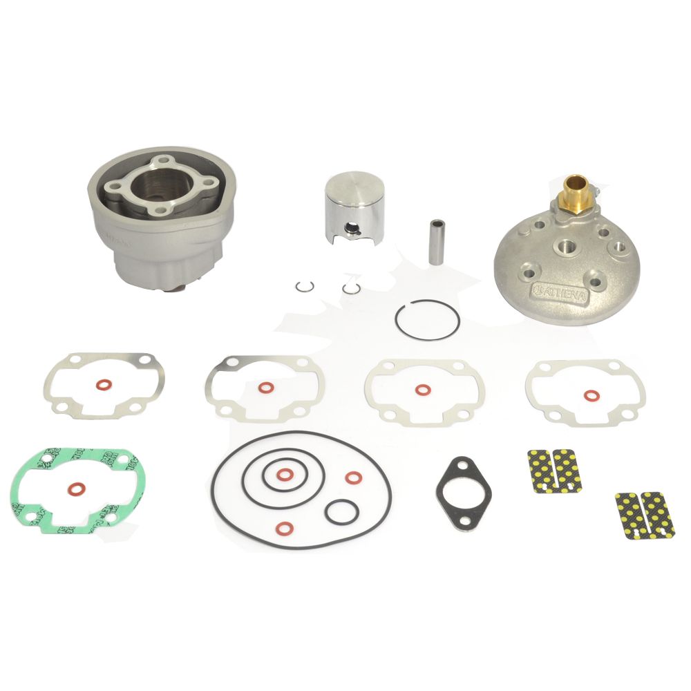 Big Bore Cylinder Kit With Head Long Stroke Ø 47,6 mm, 80 cc, Pin Ø 12 mm - Grafite Offroad
