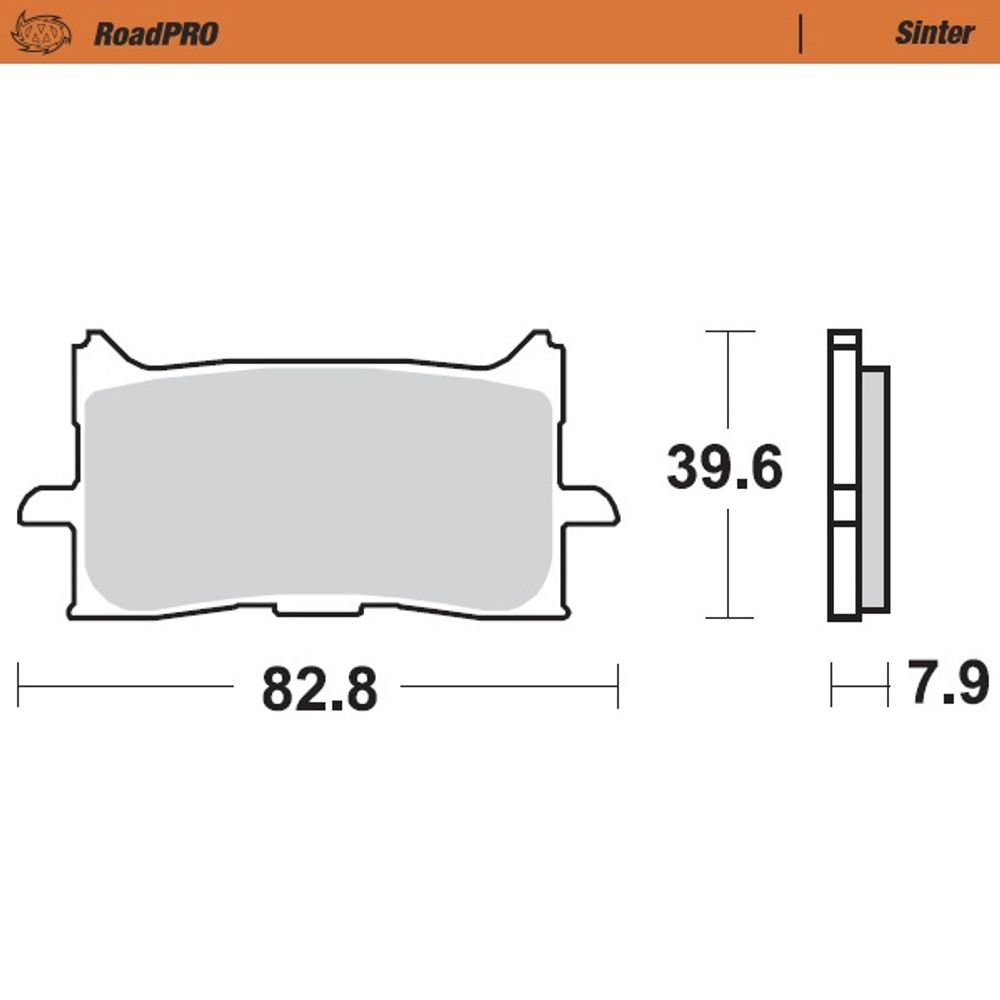 Brake Pads Roadpro Sinter - Front Racing (ece 90) - Grafite Offroad