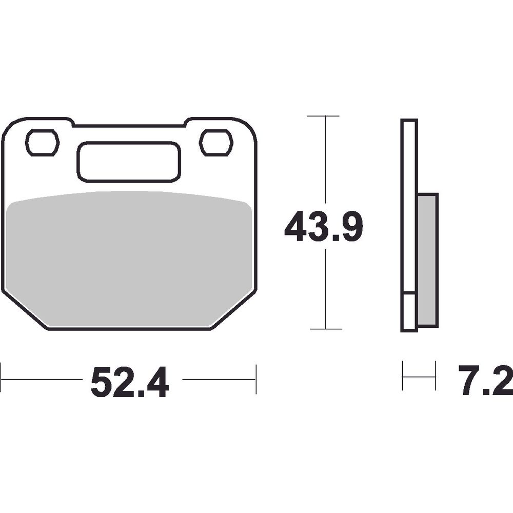 Street Brake Pads | Organic Standard | Front - Ecer90
