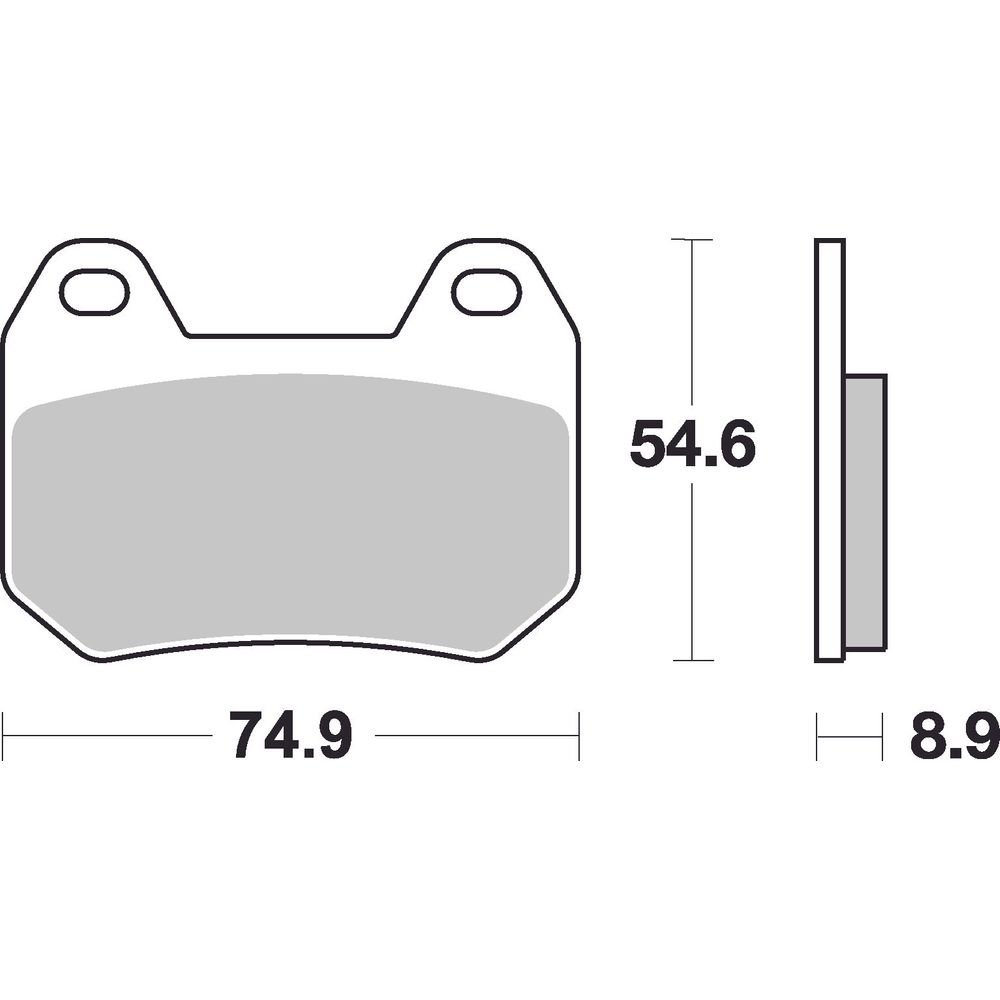 Street Brake Pads | Organic Standard | Rear - Ecer90