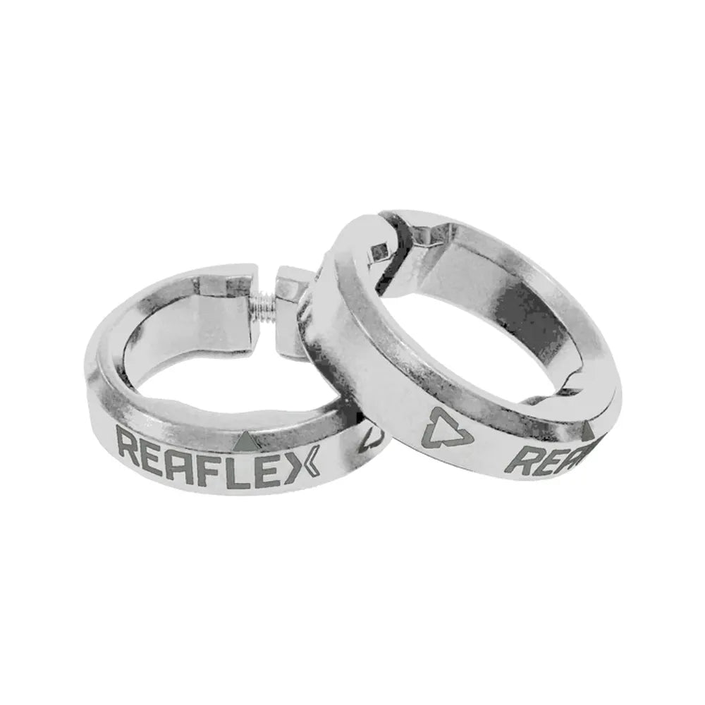 Anelli di Bloccaggio per Manopole Mtb Reaflex 6.0 | Argento Leatt