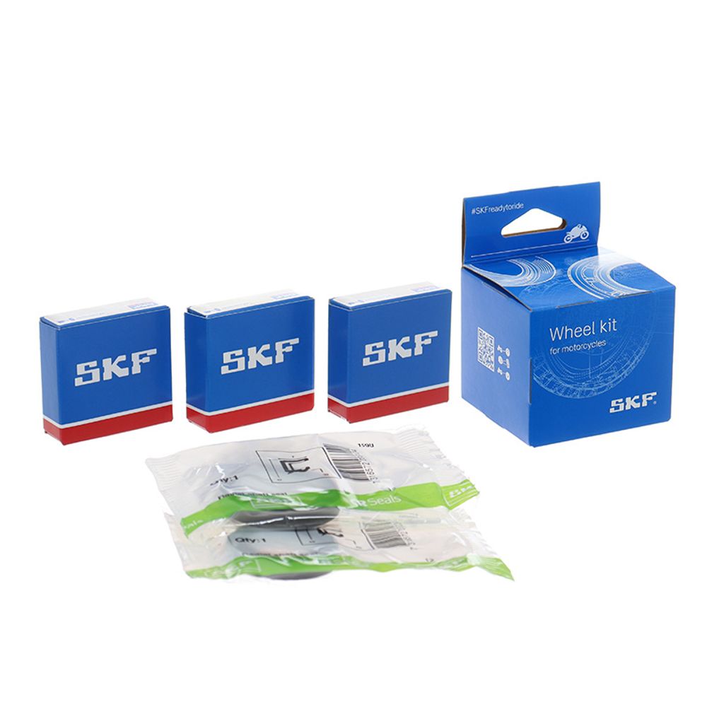 Skf Rear Wheel Seal and Bearing Kit Oem Compatible Honda Suzuki - Grafite Offroad