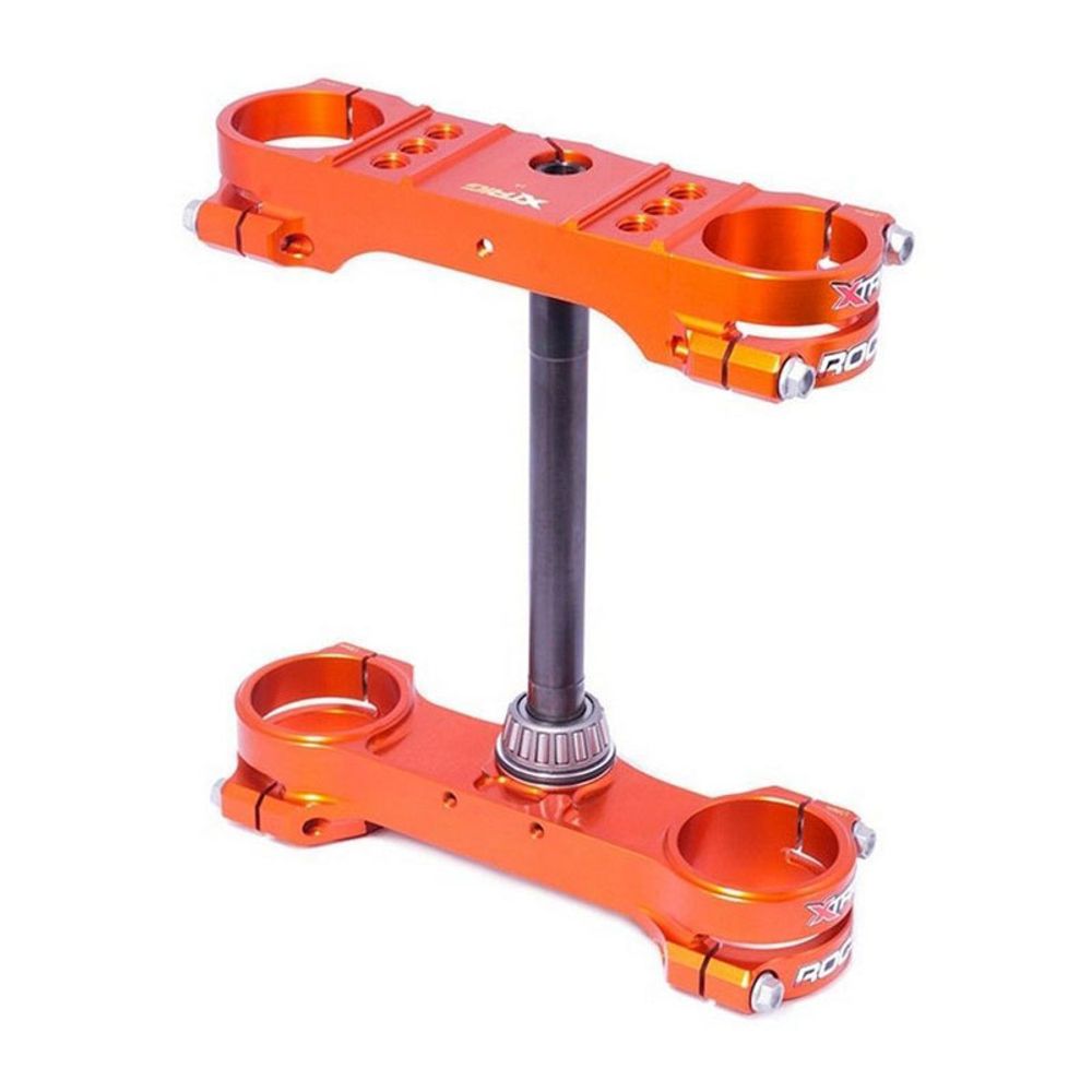 Xtrig Triple Clamp Rocs-tech Fixed Off-set 14mm Husqvarna Ktm Gas Gas 85 Orange - Grafite Offroad