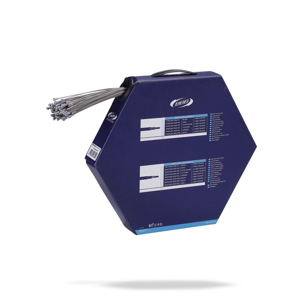 Kit 100pz Brake Cables Brakewire Ss Slick Road | Campagnolo | 1.5 X 1700mm Silver - Grafite Offroad
