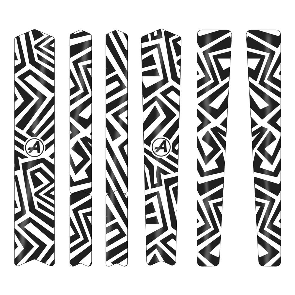 Frame Guard Kit Gravel/road - Cross Lines Gloss Black - Grafite Offroad