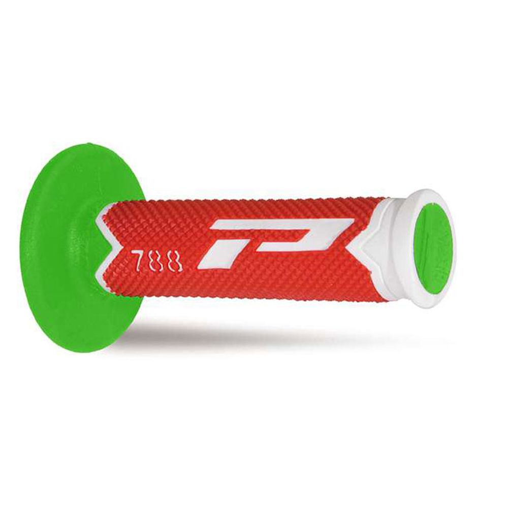 Grips Progrip 788 Mm 22/25 - Triple Density - White/red/fluo Green