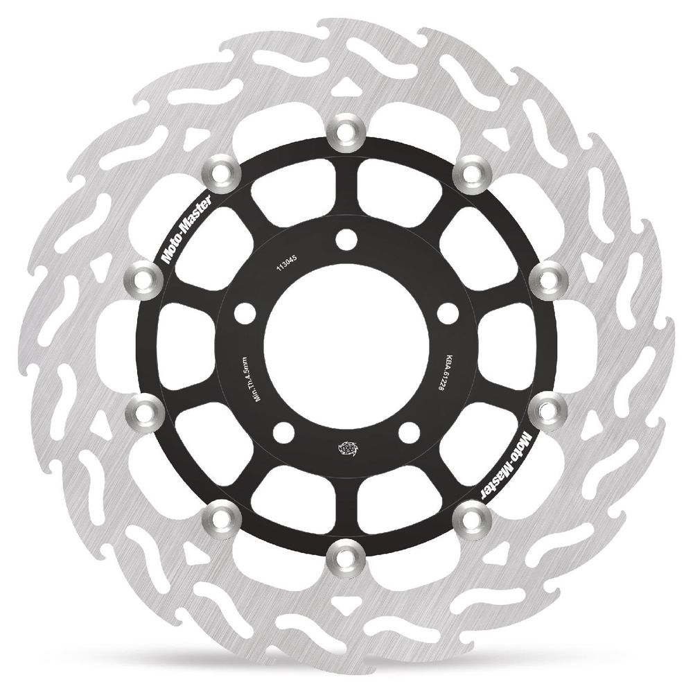 Brake Disc Road Flame - Floating - Front Right - Triumph: Daytona, Speed Four - Grafite Offroad