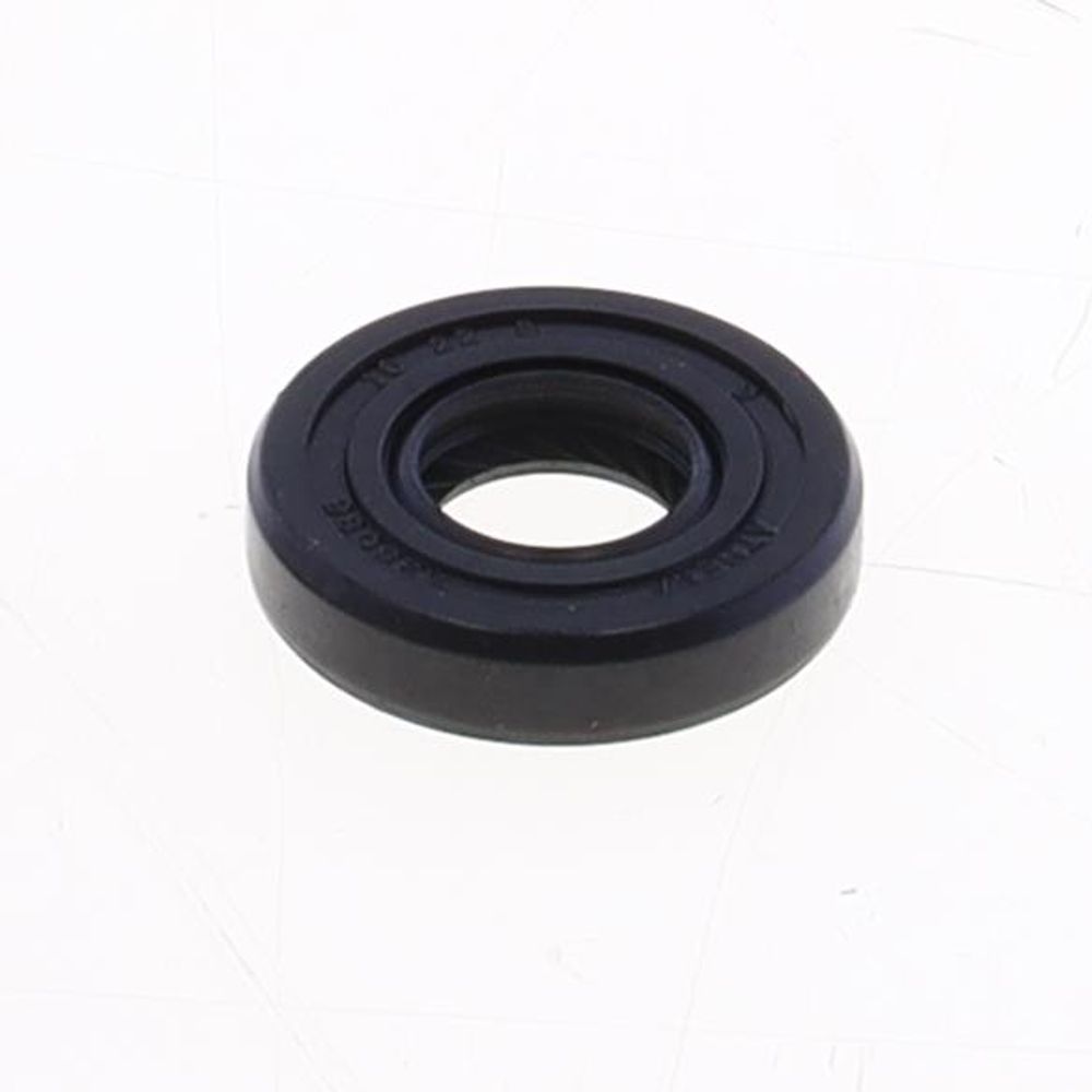 Oil Seal with Rubber Exterior 10x22x5 mm in NBR with one Seal-lip, one Dust Lip and Spring - Grafite Offroad