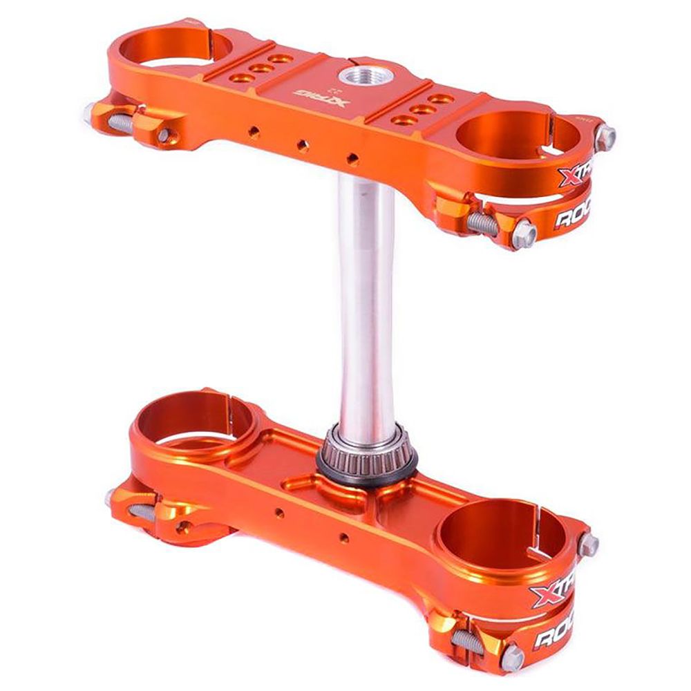 Triple Clamp Xtrig Rocs M12 Kit Kawasaki Kx 85 Offeset 25 Bronzo - Grafite Offroad