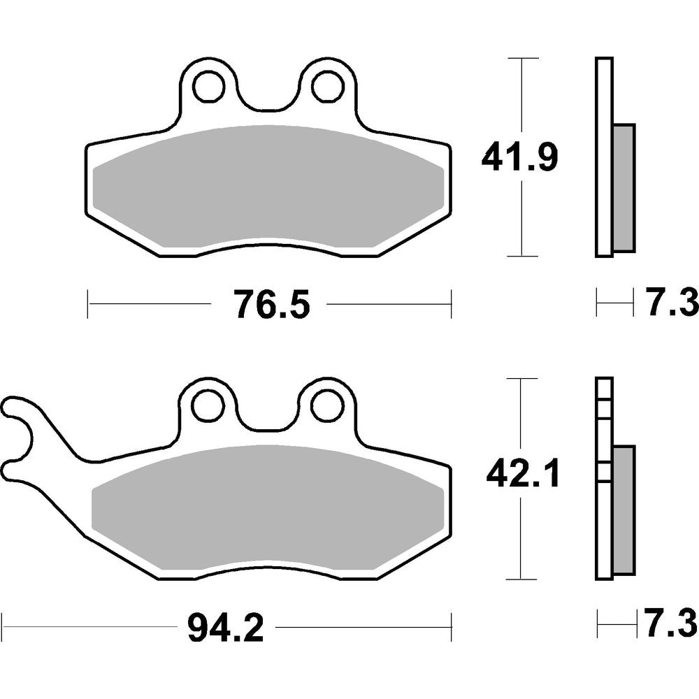 Scooter Brake Pads | Organic Standard | Front - Ecer90