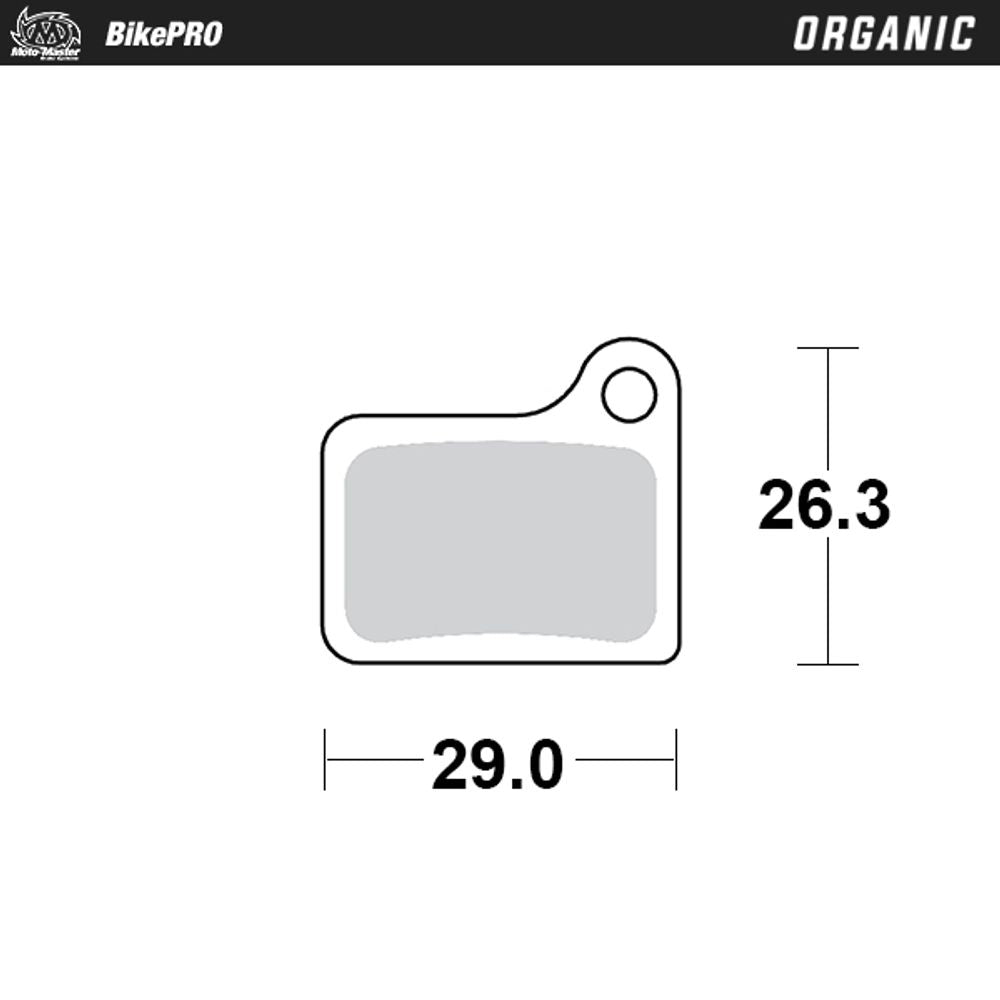 Brake Pad Bicycle Organic - Shimano Nexave - Grafite Offroad