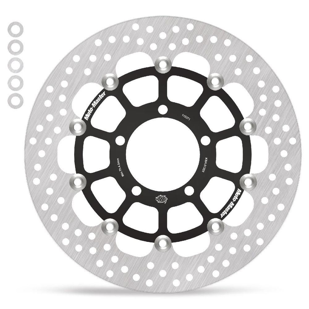 Brake Disc Road Halo - Floating - Front Left - Triumph: Bonneville - Grafite Offroad