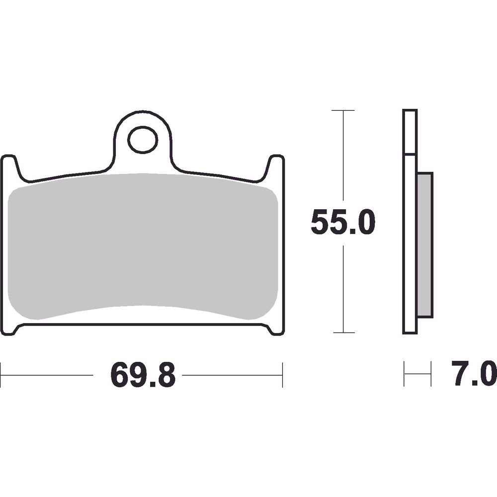 Street Brake Pads | Organic Standard | Front - Ecer90