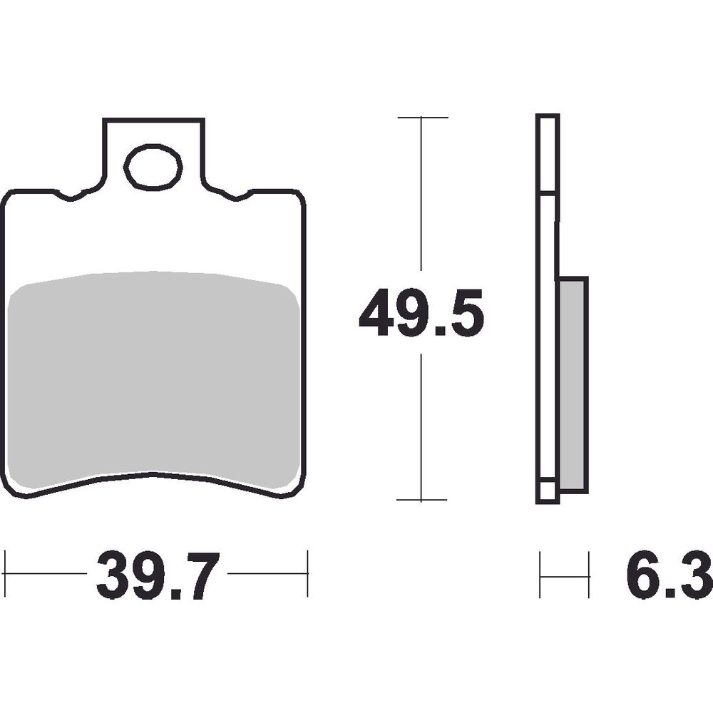 Scooter Brake Pads | Organic Standard | Rear - Ecer90
