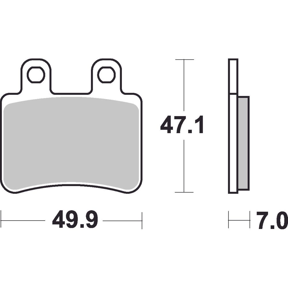 Scooter Brake Pads | Organic Standard | Rear - Ecer90