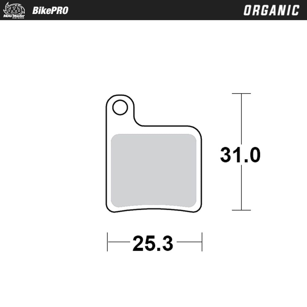 Brake Pad Bicycle Organic - Giant Mph - Grafite Offroad