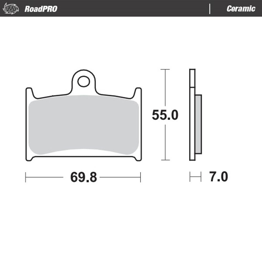 Brake Pads Roadpro Ceramic - Front - Grafite Offroad